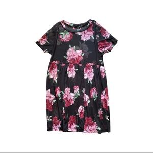 Mesh floral babydoll dress - Large